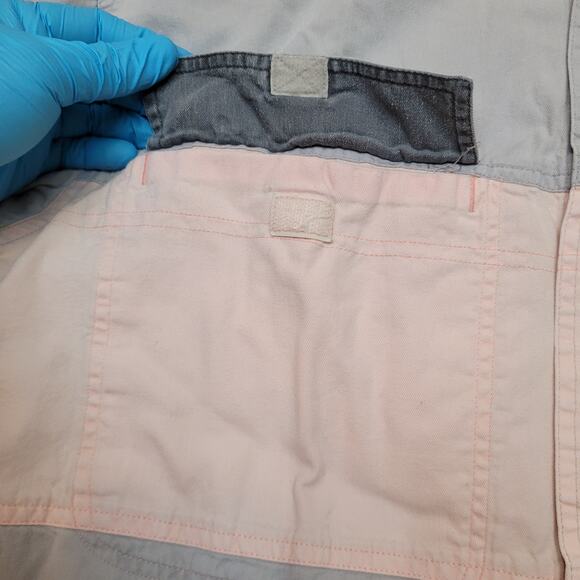 VTG 90s PCH Pacific Coast Highway Boxy Fit Color Block Shirt Mens M Oversized - Picture 4 of 9